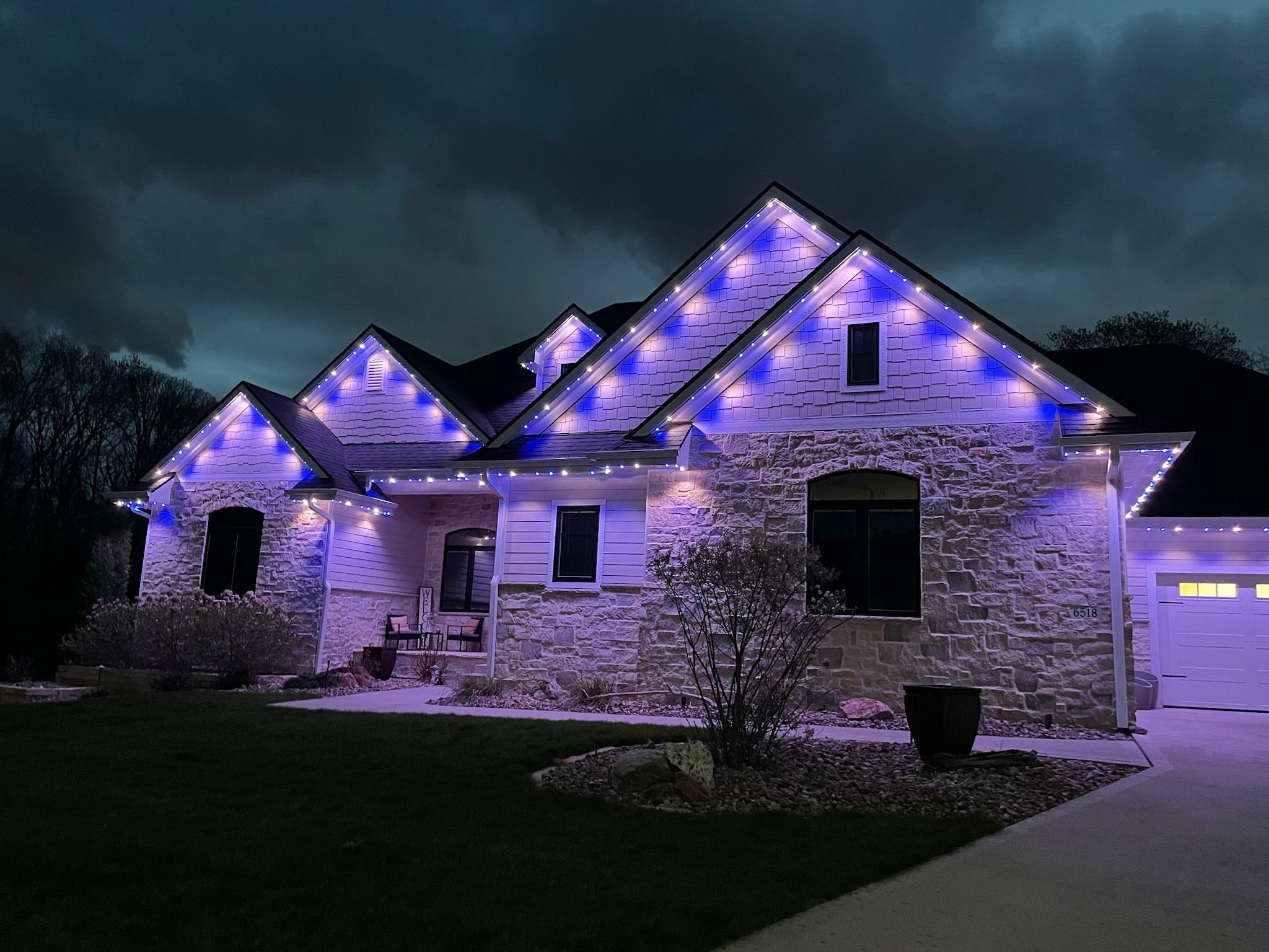 permanent roofline lighting Northbrook IL