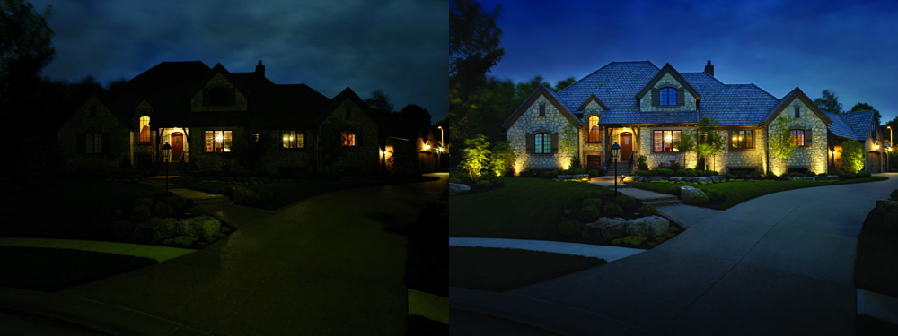 outdoor lighting for large homes