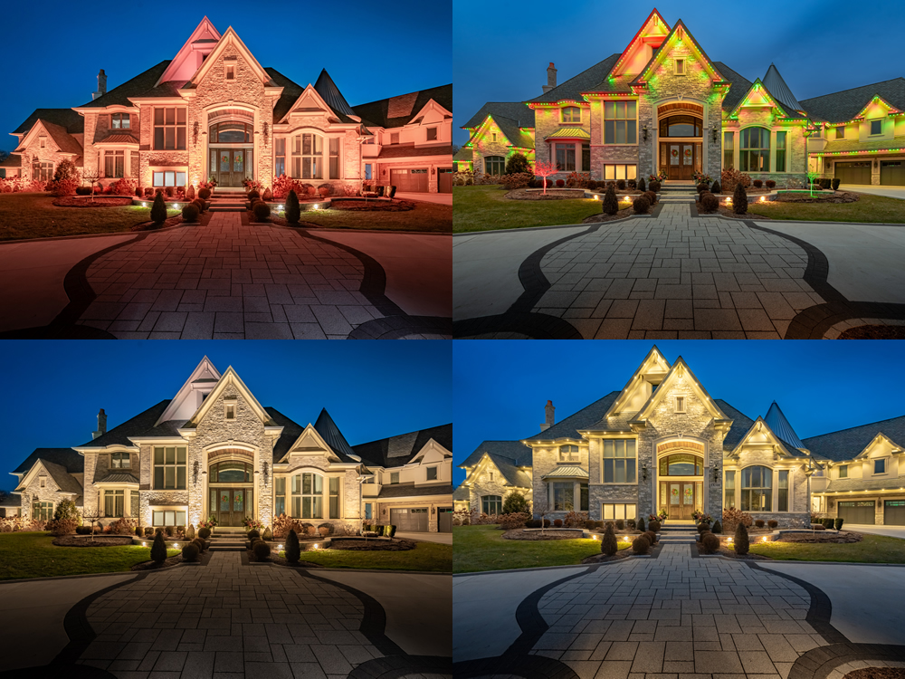 permanent roofline, holiday lighting for large homes