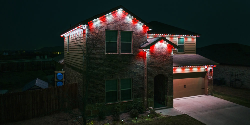 permanent roof line lights, RGBW holiday lights