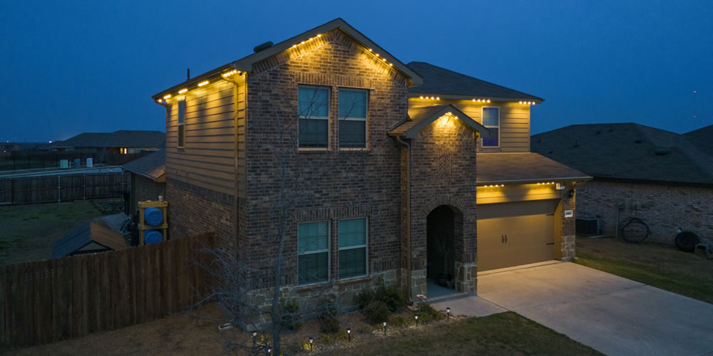 permanent roofline lights, architectural lighting