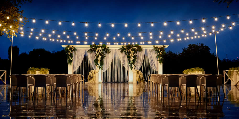wedding lighting, outdoor wedding lights
