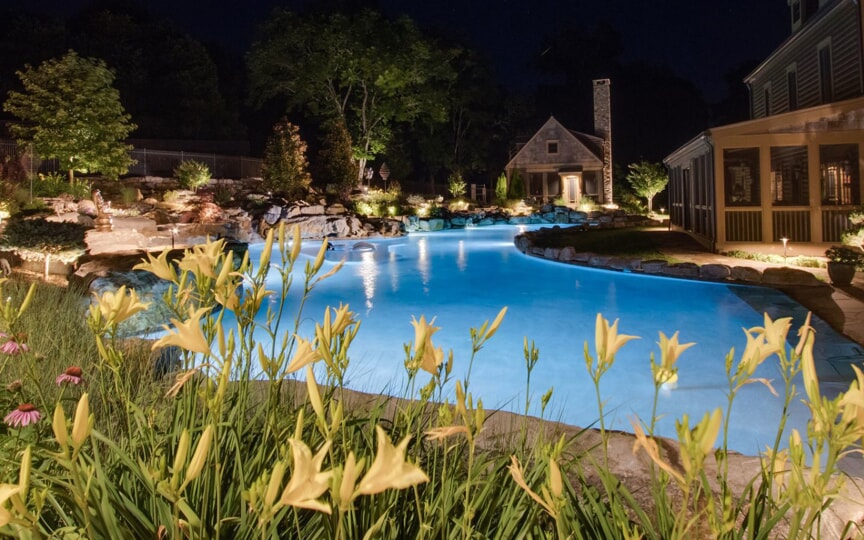 pool landscape lighting