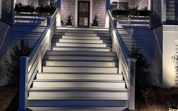 home entry and stair lighting 