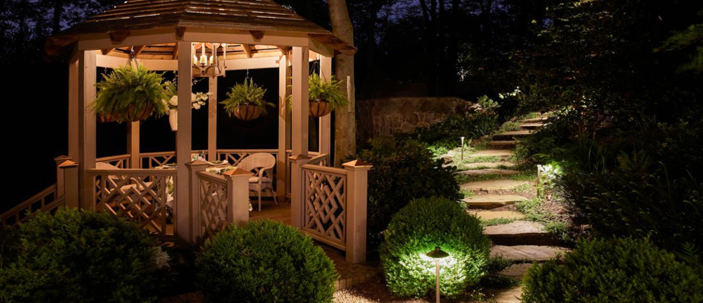 landscape lighting in Andover, MA