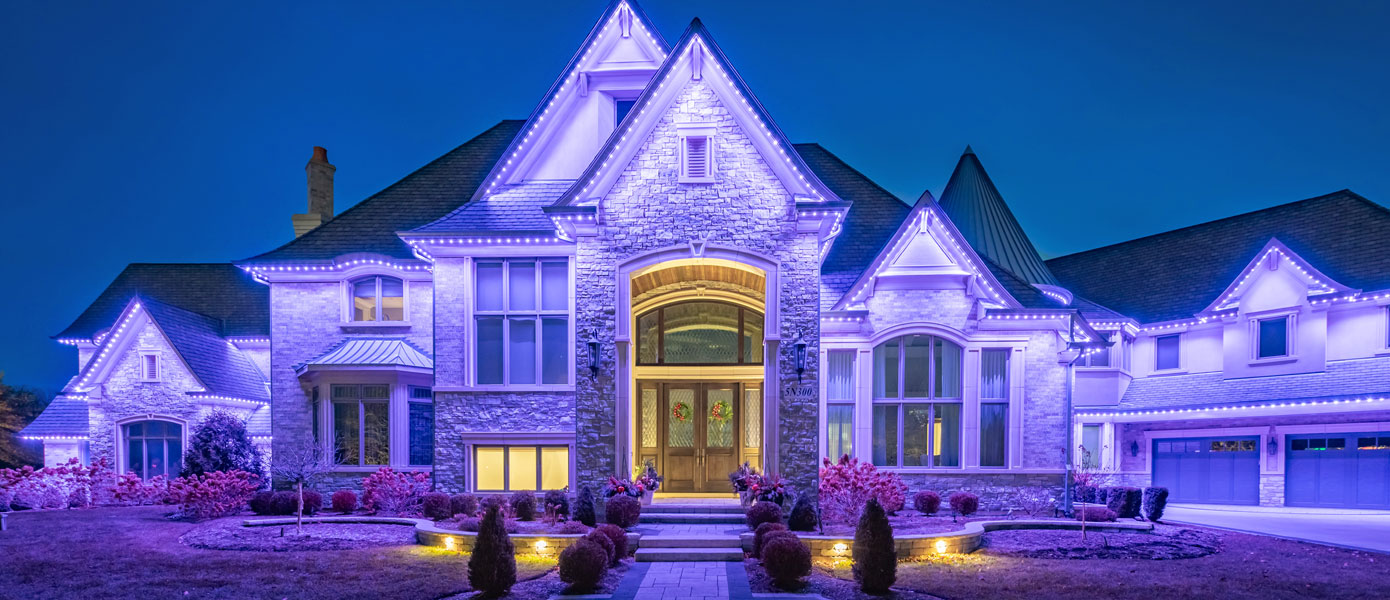 Gemstone lighting installer in Chesterton, Indiana