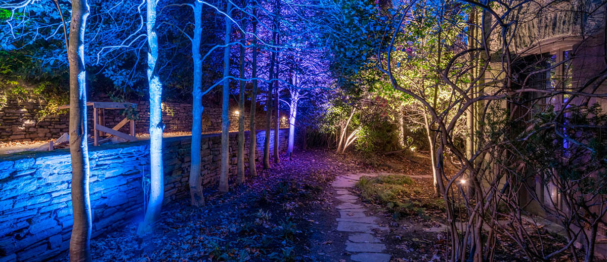 Valparaiso, IN color changing landscape lighting