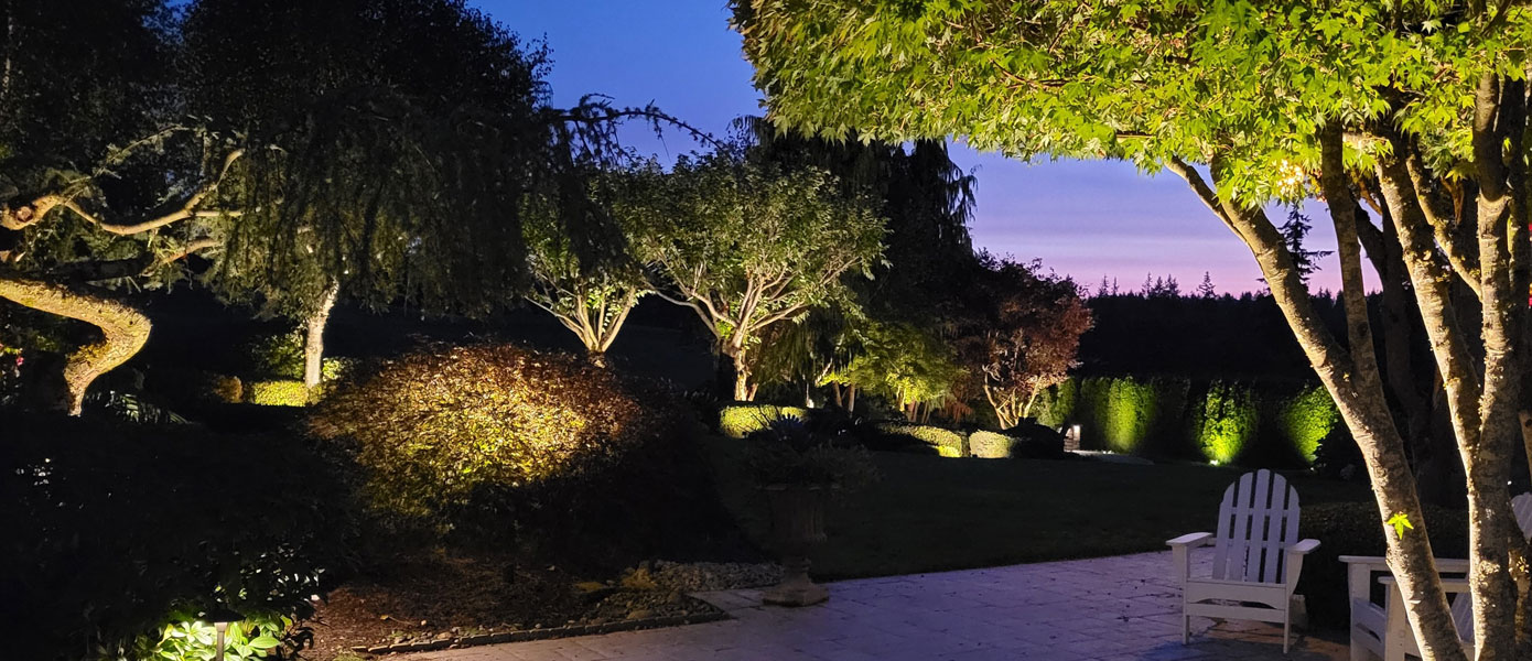 outdoor lighting in landscaping